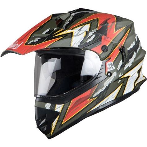 Steelbird Helmet SB-42 Bargy Design Race Track A1 Battle Green Medium ...
