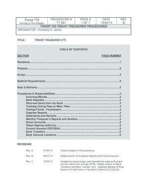 Fillable Online ocscouter TT-001 - Troop Treasurer - Rev C - The OC ...