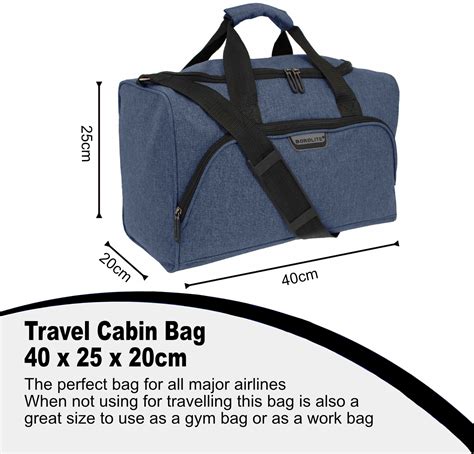 Ryanair Under seat Cabin Bag 40x25x20cm Carry On Flight Travel Hand ...