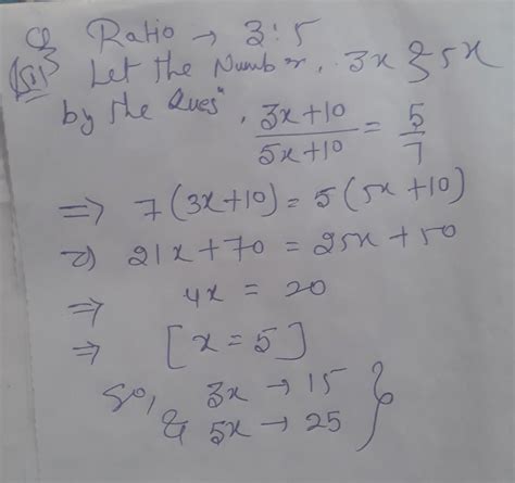 two numbers are such that the ratio between them is 3 ratio 5 if each ...