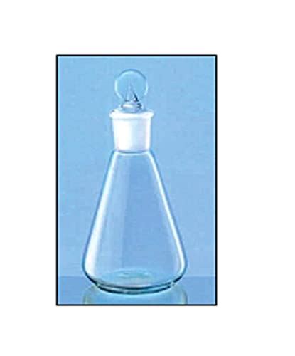 KV Conical Flask, Erlenmeyer, I/C Joint With Stopper, Corning Glass ...