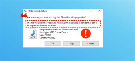 Image result for File Properties Cannot Be Copied