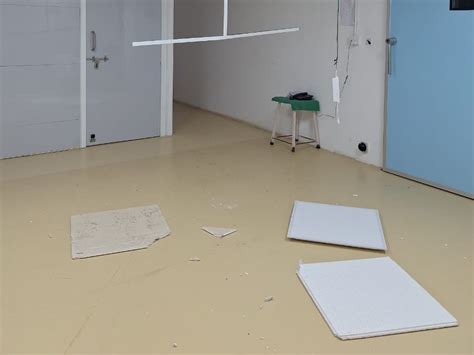 Patients sent back after ceiling collapses in eye operation theatre