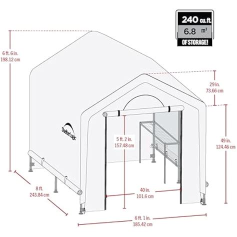 ShelterLogic 6' x 8' x 6.5' GrowIT Greenhouse Peak India | Ubuy