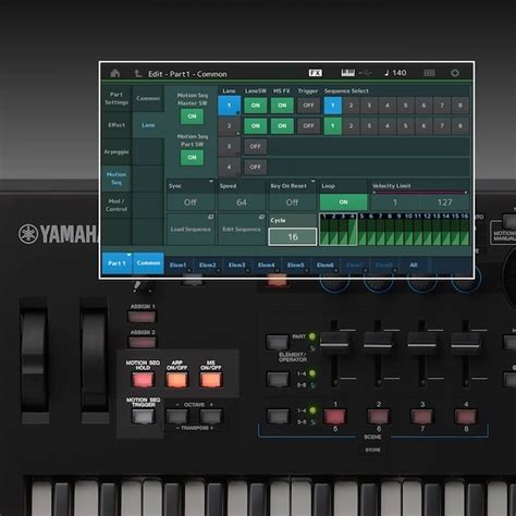 Image result for Yamaha MODx Pattern Sequencer