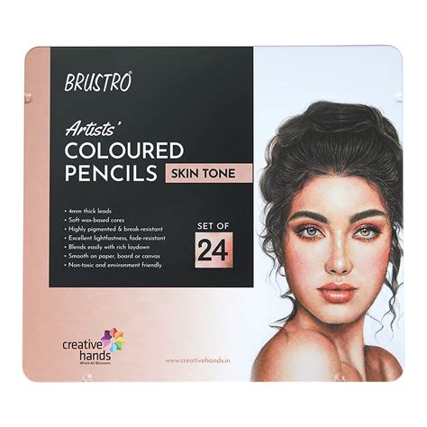 Brustro Artists' Coloured Pencils Skin Tone Set of 24 – SATYAM STATIONERS