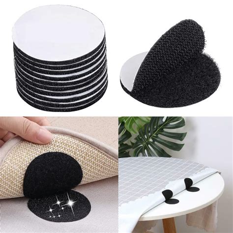 CELLEBII® Black Multipurpose Round Self Adhesive Double Sided Non Slip ...