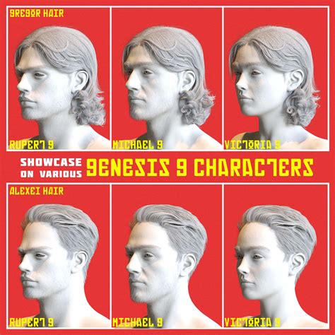 Gopnik Hair for Genesis 9 - Daz Content by Uncanny Valet