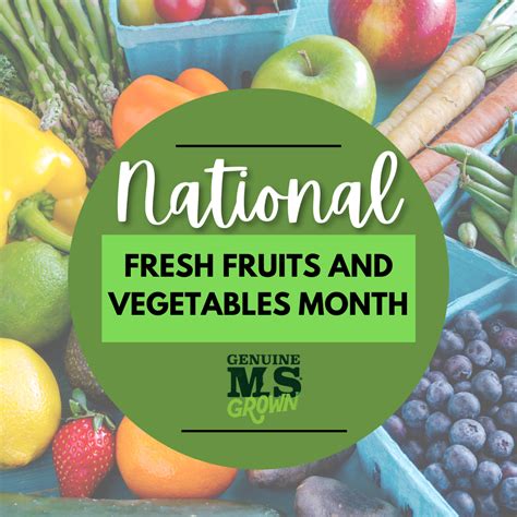 June is National Fresh Fruits and Vegetables Month! - Genuine ...