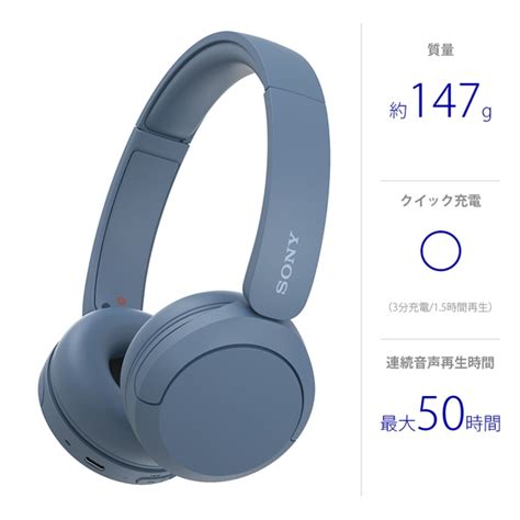SONY（ソニー） Bluetoothヘッドホン｜WH-CH520 LZ｜[通販]ケーズデンキ