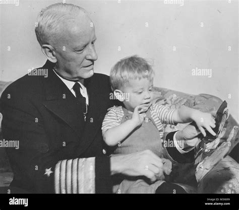 Chester Nimitz and grandson James Lay, Jr. From the private collection ...
