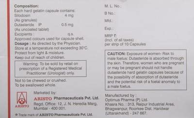 Prostagard D 4mg Strip Of 10 Capsules: Uses, Side Effects, Price ...