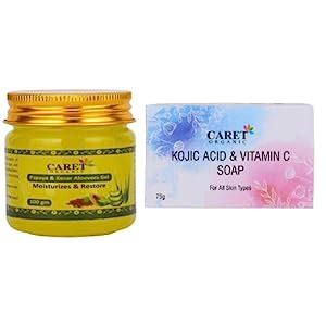 Buy Caret Organic Papaya, Kesar & Aloevera Gel (100g) AND Kojic ...