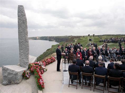 The history of Pointe du Hoc, site of Biden's D-Day speech : NPR