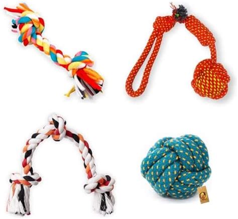 Buy Foodie Puppies Durable Cotton Mix Chewable Rope Teething Playing ...
