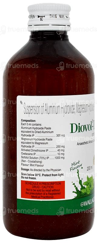 Diovol La Mint Suspension Sf 200 ML | Order DIOVOL LA MINT SYRUP 200 ML ...