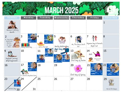 Monthly Activity Calendar - Kids 'R' Kids of Olentangy