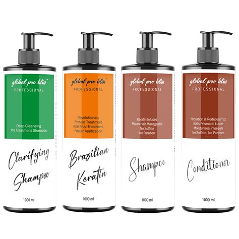 Buy Global Pro Bliss Brazilian Keratin Treatment - 1000 ml Kit Protein ...