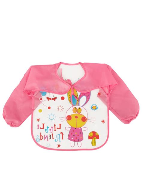 Buy Yellow Bee Playful Pals Long-Sleeve Baby Bibs for Girls – Yellow ...