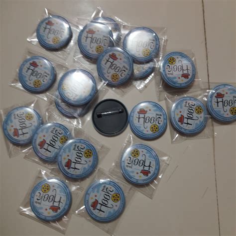 Customized 44mm Pin Badges for Hook Media – Modern Agency Swag – The ...