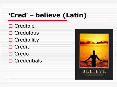 PPT - Using root words to work out meaning PowerPoint Presentation ...