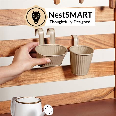 Mini Hanging Planter Set Of 4 Taupe Online - Premium Planter | Nestasia