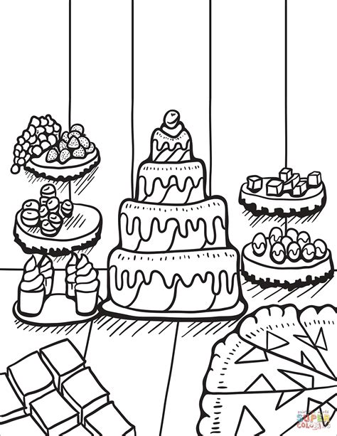 Coloring Pages Dessert - Jace Printable