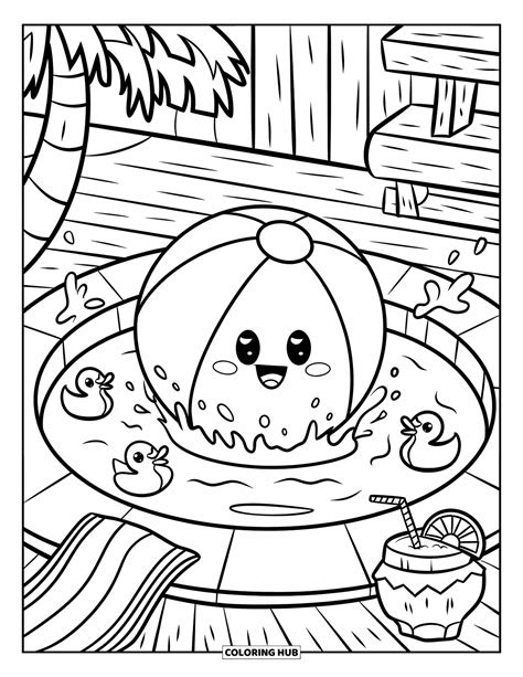 75+ Beach Ball Coloring Pages for Kids & Adults (Free Printable PDFs)