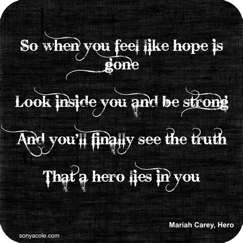 Hero Mariah Carey Lyrics - AllisonzebOrtega
