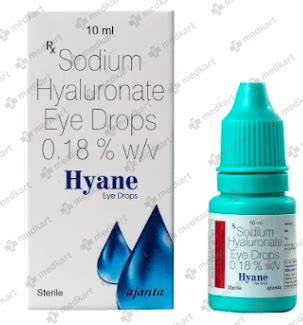 HYANE EYE DROPS 10 ML : View Price, Combination and Alternatives | Medkart