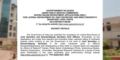 UPSC Advertises 45 Posts for Lateral Hires; Opposition Says ‘Modi's ...
