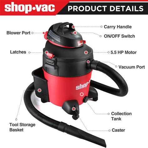 Shop-Vac® 12 Gallon 5.5 Peak HP Wet/Dry Vac | Shop-Vac Store