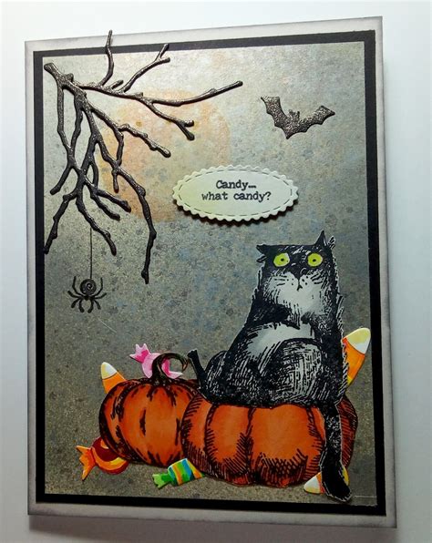 Snarky Cat Halloween Card - Project Idea - Scrapbook.com