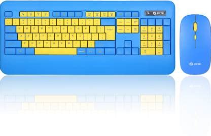 Zoook Qwerty Pad/3 Adj. DPI/Full Size Keyboard(104 key) & Mouse Combo ...