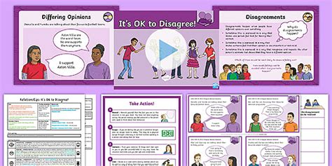 Agreeing and Disagreeing Worksheets and Lesson Resources