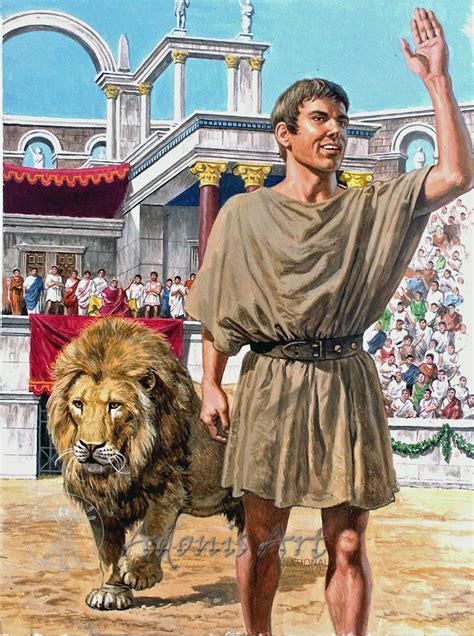 'Androcles and the Lion' by Roger Payne | Adonis Art International
