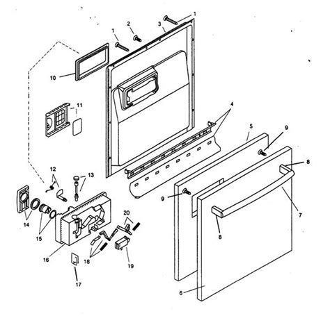 Image result for Bosch Dishwasher Exploded-View