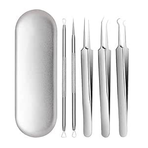 FTK® Spot Stainless Steel Acne Removal Tool With Double Head Needle ...