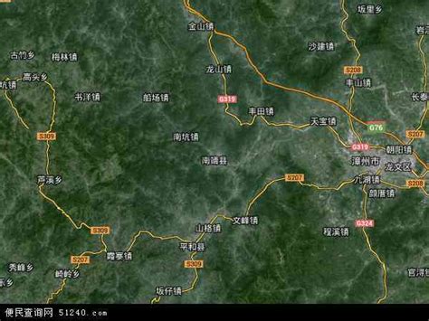 南靖县卫星地图,南靖县全县地图 - 伤感说说吧