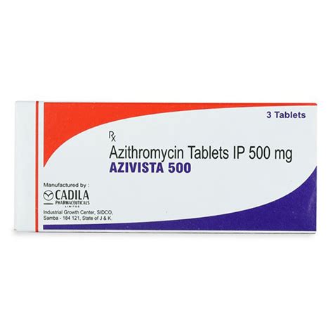 Azivista 500 mg Tablet | Uses, Side Effects, Price | Apollo Pharmacy