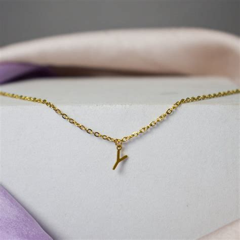 18K Gold Plated Personalized Initial Necklace | Salty – Salty Accessories
