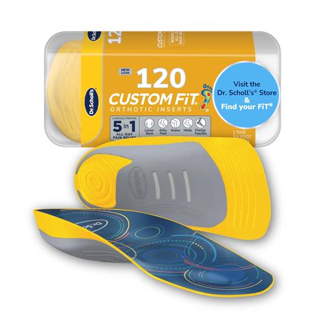 Dr. Scholl’s Custom Fit Orthotics 3/4 Length Inserts CF 120, 5-in-1 All ...