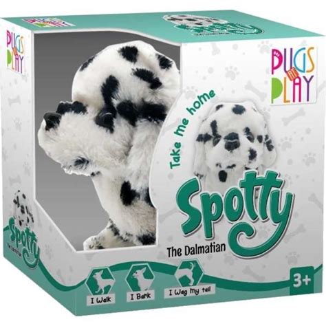 Buy FuzzBuzz Pugs at Play Paw Pets Walking Activity Animal Toy Spotty ...