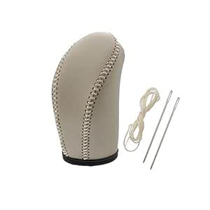 X AUTOHAUX Car Faux Leather Gear Shift Knob Cover Automatic ...