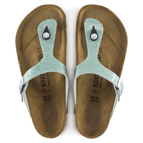 BIRKENSTOCK Gizeh Birko-Flor Sandals - Cosmic Sparkle Anthracite, Mineral