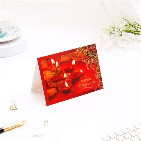 Classic Diwali Greeting Cards Pack of 50