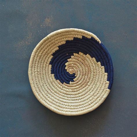 Multi color Abstract Handwoven Sabai Grass Wall Basket - Wall Hanging ...
