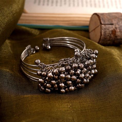 Buy Teejh Narmada Ghungroo Bracelet Cuff Online