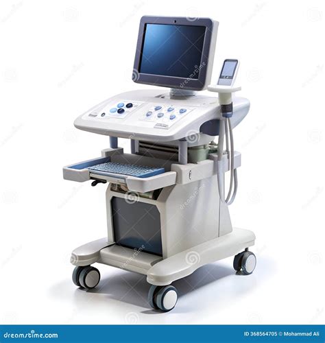 Ultrasound Machine Featuring A High-resolution Monitor Displaying A Sonogram. Stock Image ...