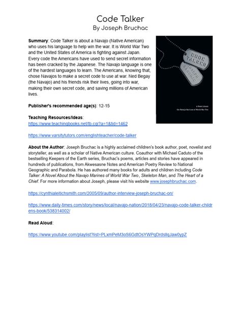 Image result for Code Talker Chapter 12